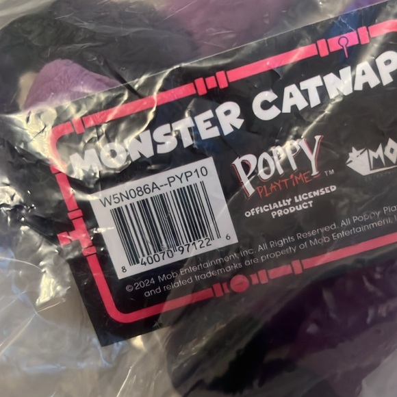 Mob Entertainment Official Poppy Playtime NWT sealed Monster Cat Nap plush 18”💜 - Picture 14 of 14